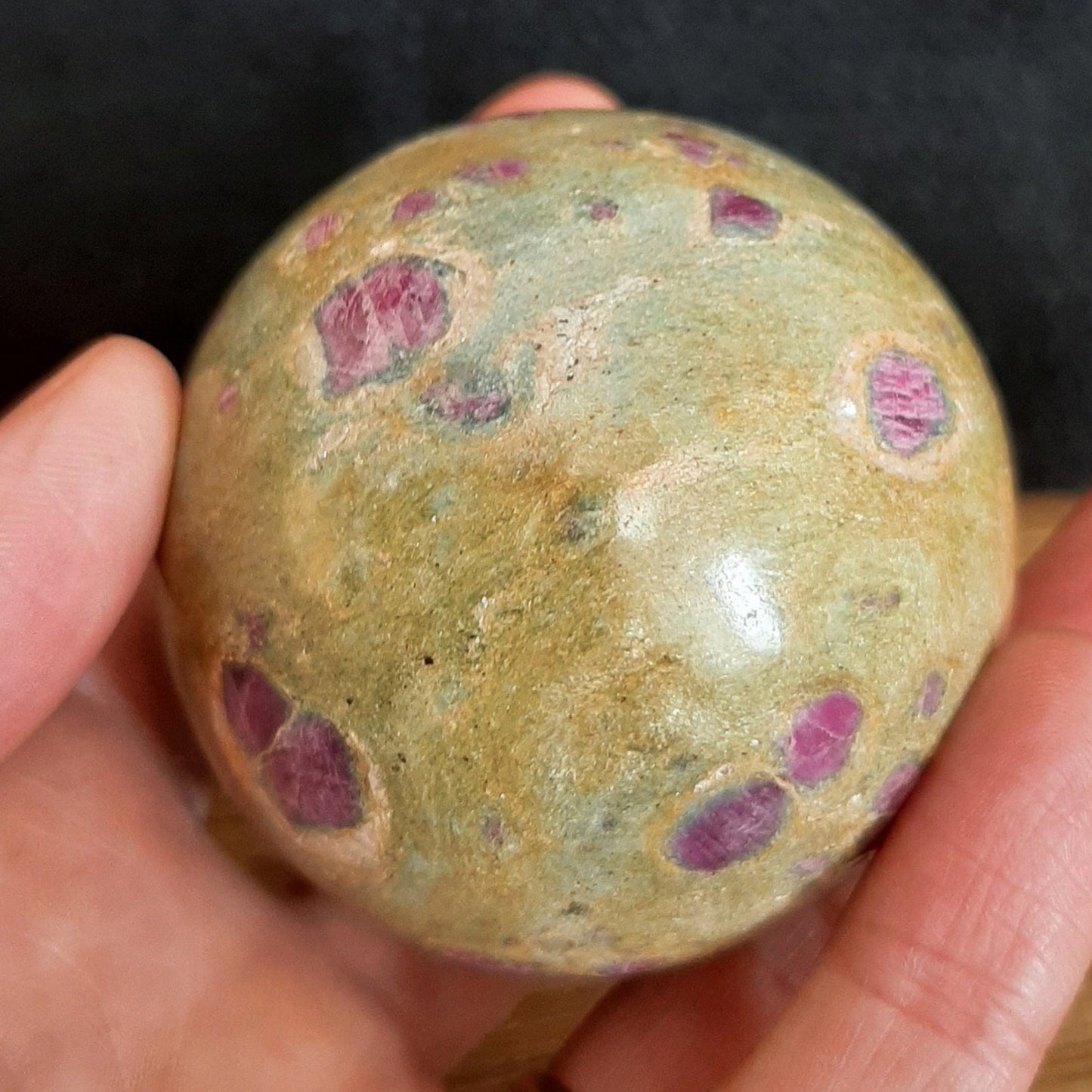Ruby in Fuschite Sphere 5.4cm