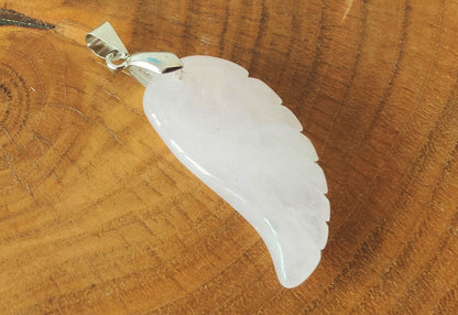 Angel Wing Pendants (Rose Quartz and Opalite)