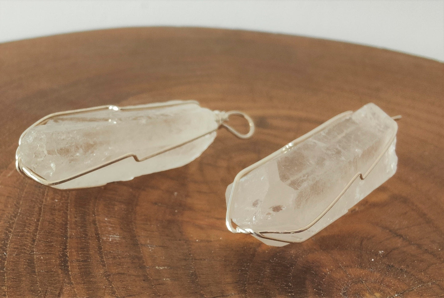 Quartz/Obsidian Pendant