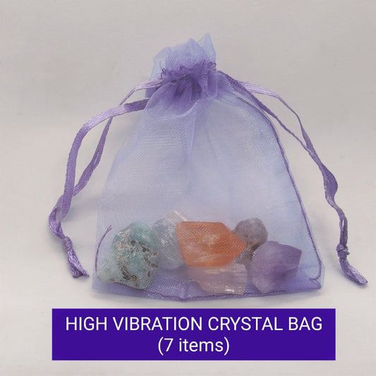 High Vibration 7 Crystal Gift Pack | Rare gemstones | Healers' Pack | Herkimer diamond, Golden Healer, Larimar |