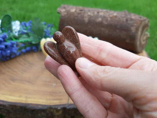 Goldstone Gemstone Angel