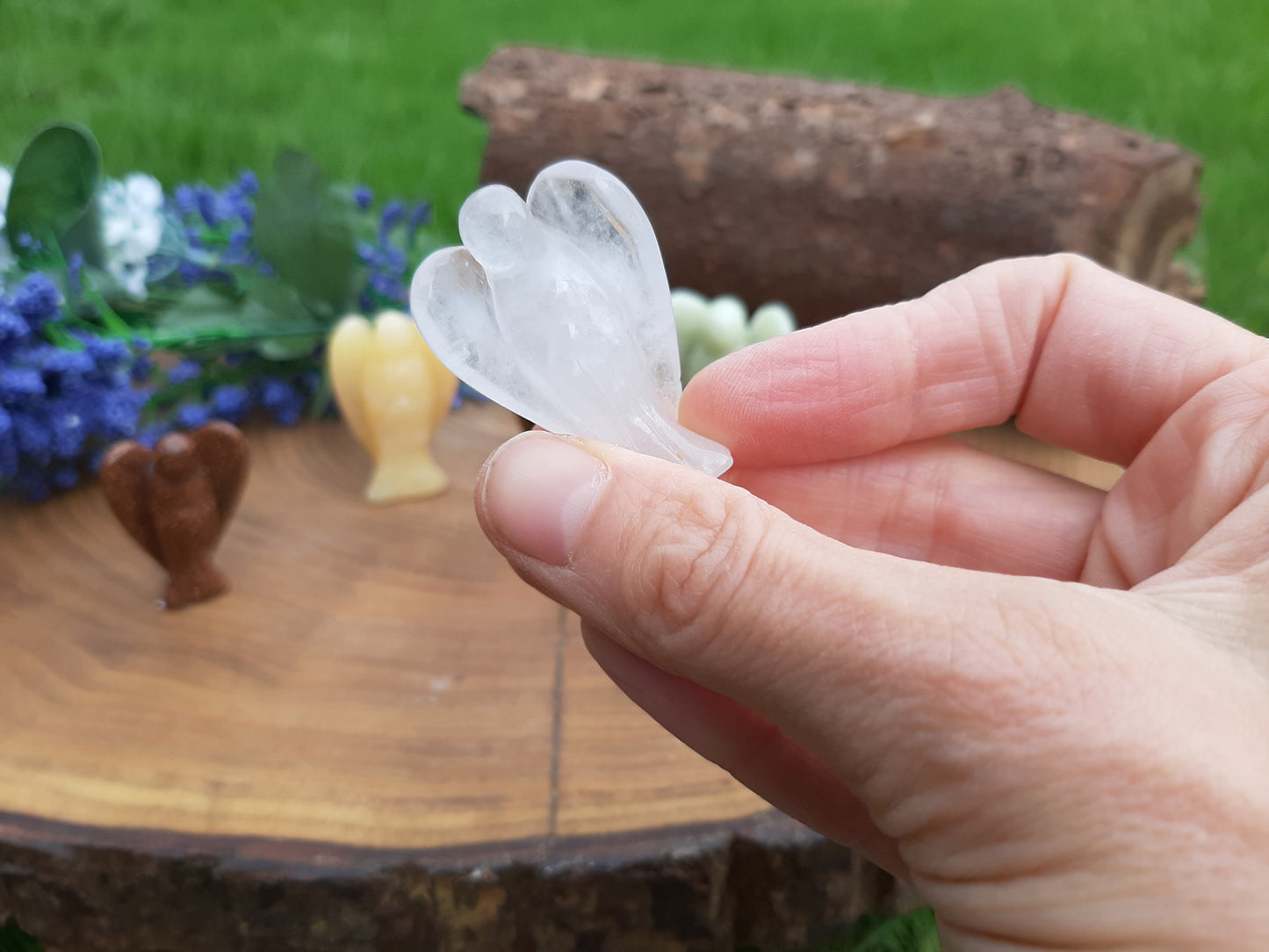 Clear Quartz Gemstone Angel