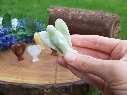 Green Jade Gemstone Angel