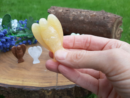 Yellow Quartz Gemstone Angel