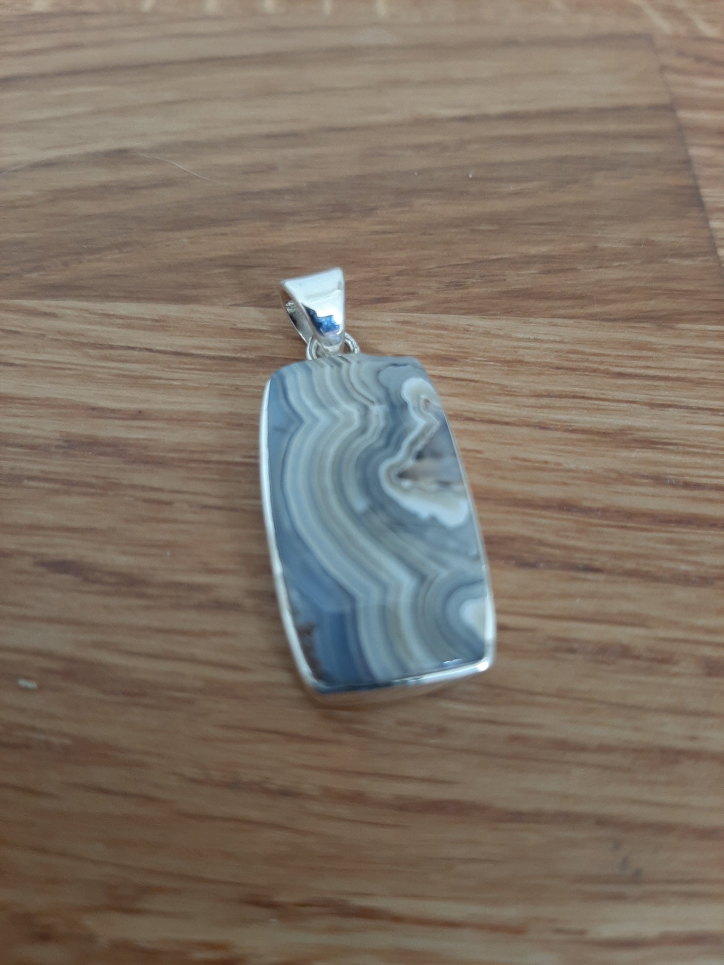 Crazy Lace Agate 925 Silver Pendant