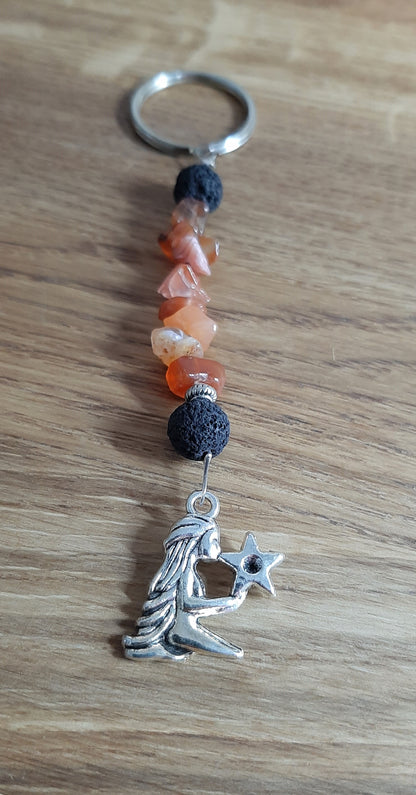 Horoscope Gemstone Keyrings