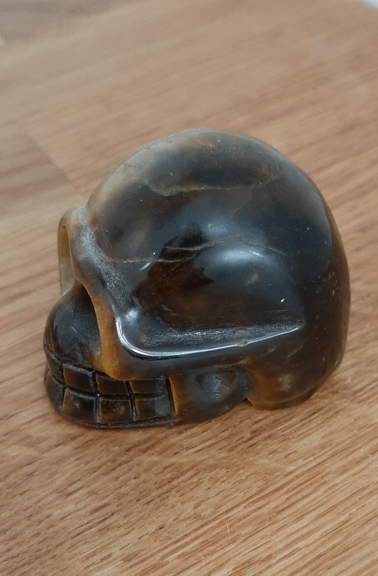 Tigers Eye Crystal Skull