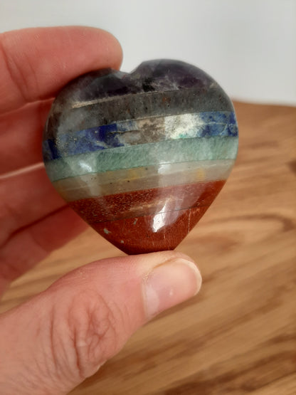 7 Chakra Gemstone Heart