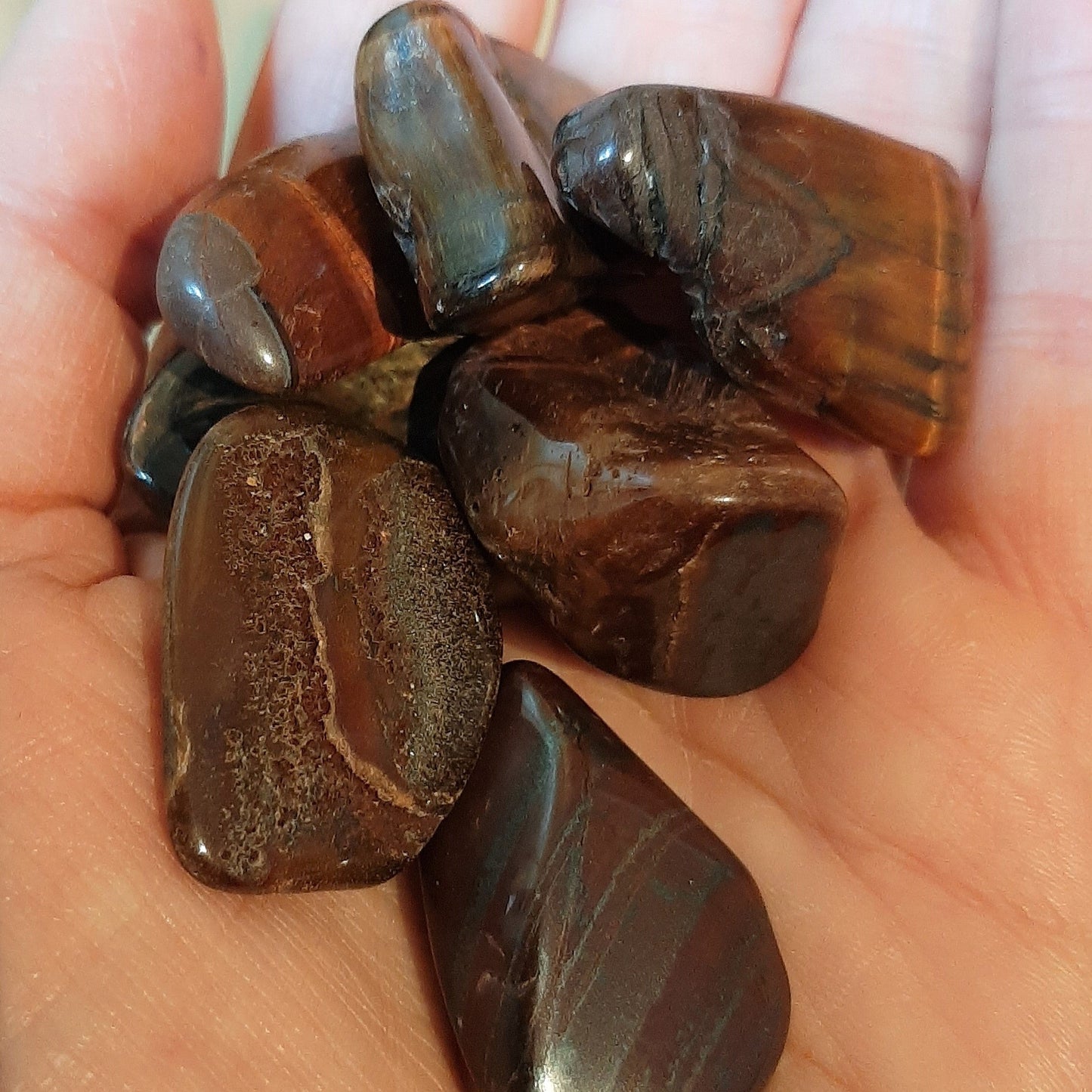 Red Tigers Eye Tumblestones (M)