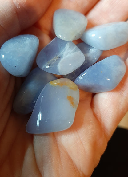 Blue Chalcedony Tumblestones (M)