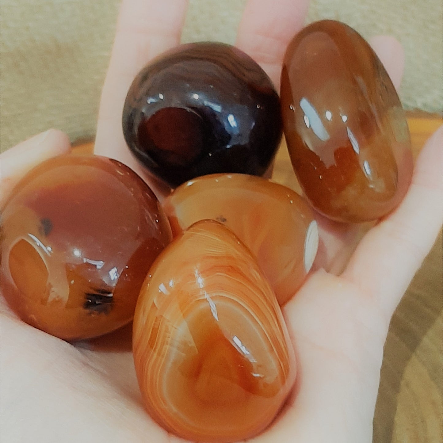 Carnelian Pebbles 3-4cm