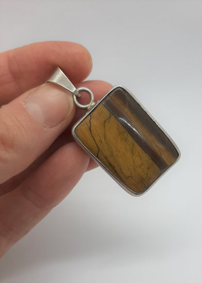 925 Tigers Eye Pendant