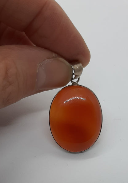 Carnelian 925 Silver Pendant