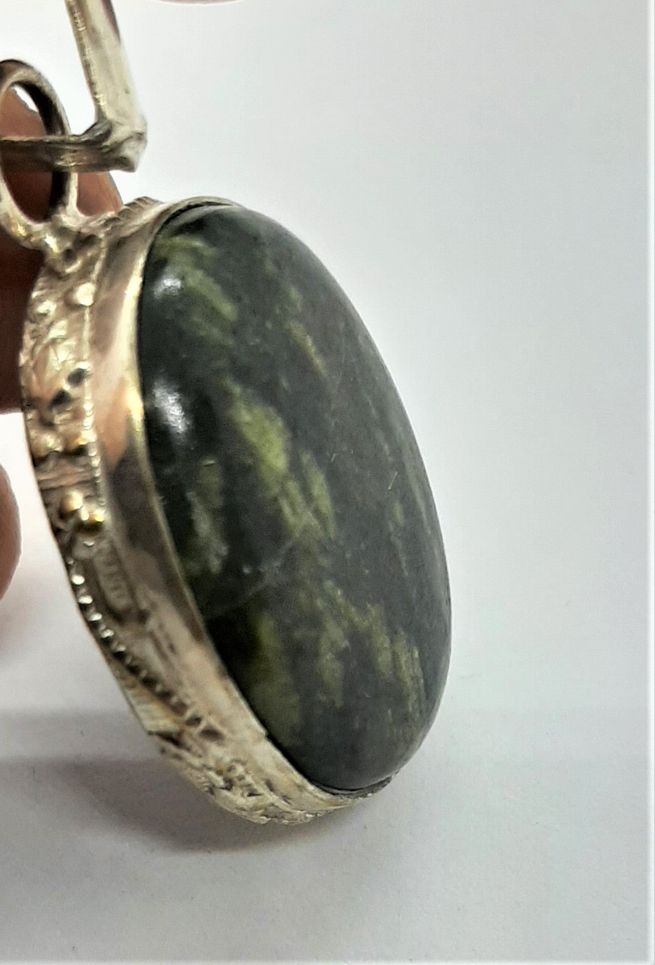 Moss Agate 925 Silver Pendant