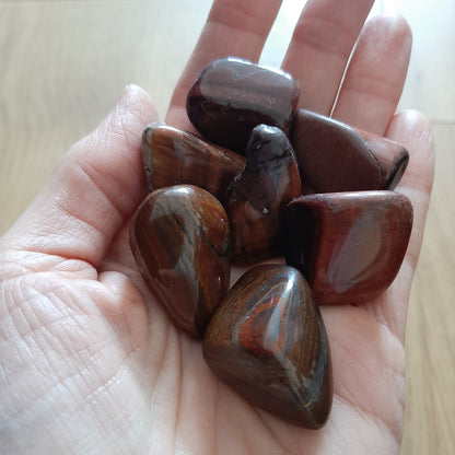 Red Tigers Eye Tumblestones (M)