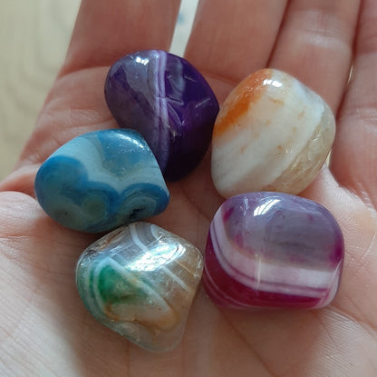 Agate Dyed Tumblestone (M)
