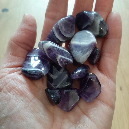 Amethyst Tumblestones (Chevron/Regular)