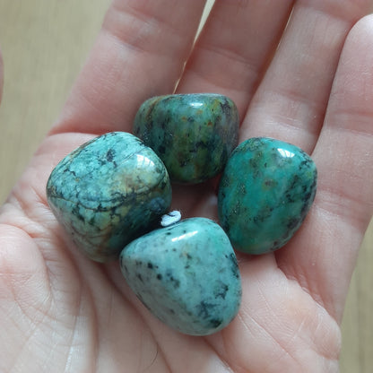 African Turquoise Tumblestones (M)