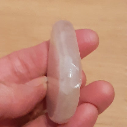 Rose Quartz palm Stone - Seconds - Damaged Stock