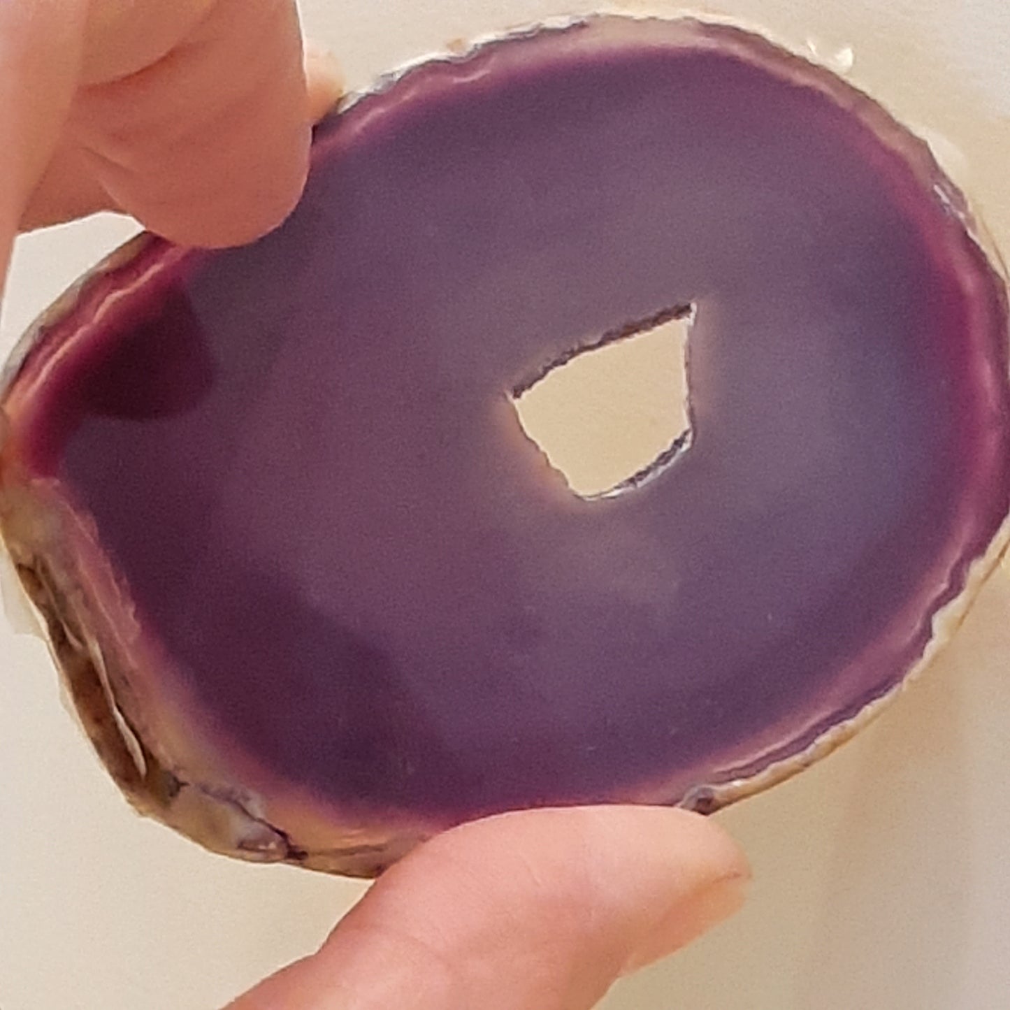 Purple Agate on stand - Damaged - Seconds