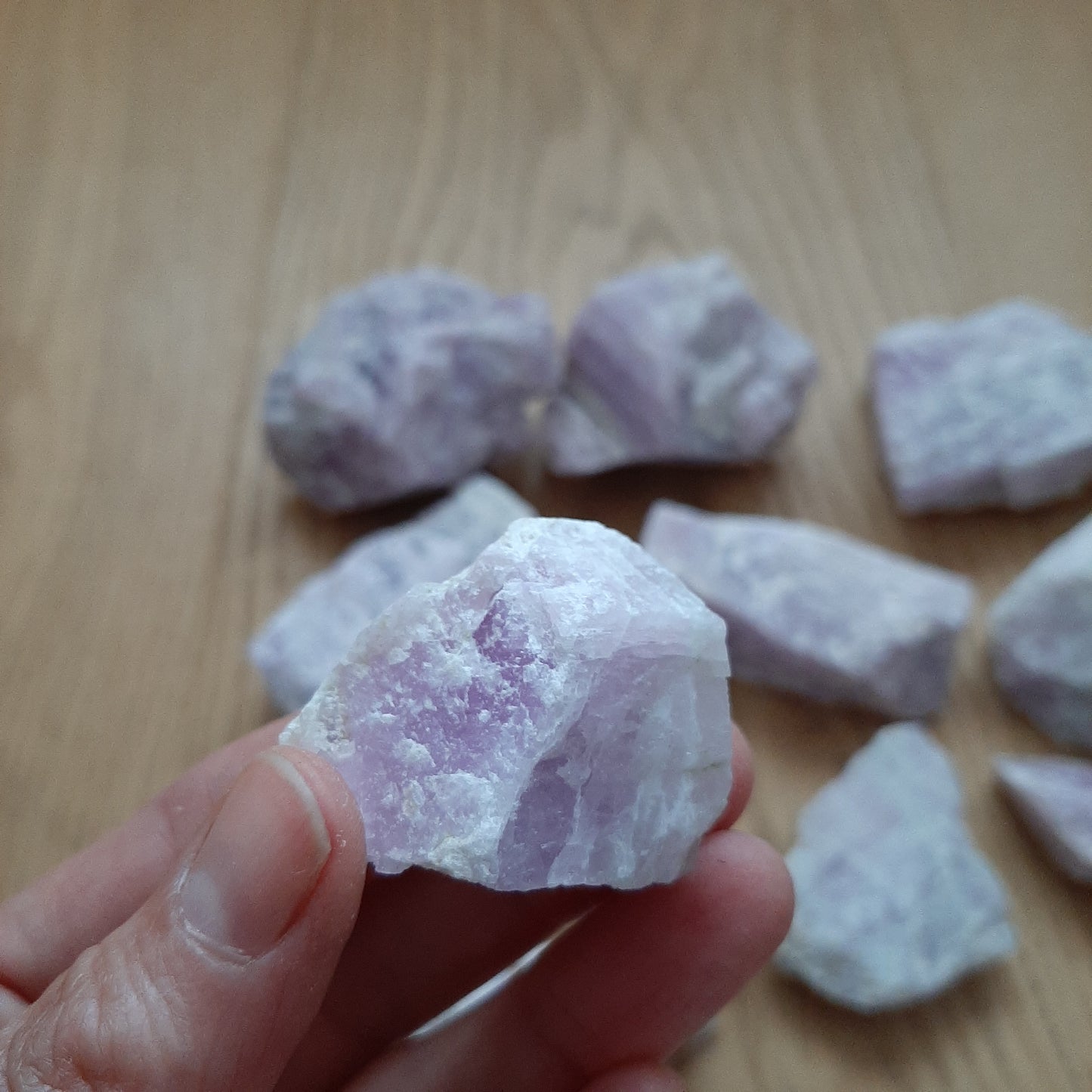 Raw Natural Kunzite Pieces