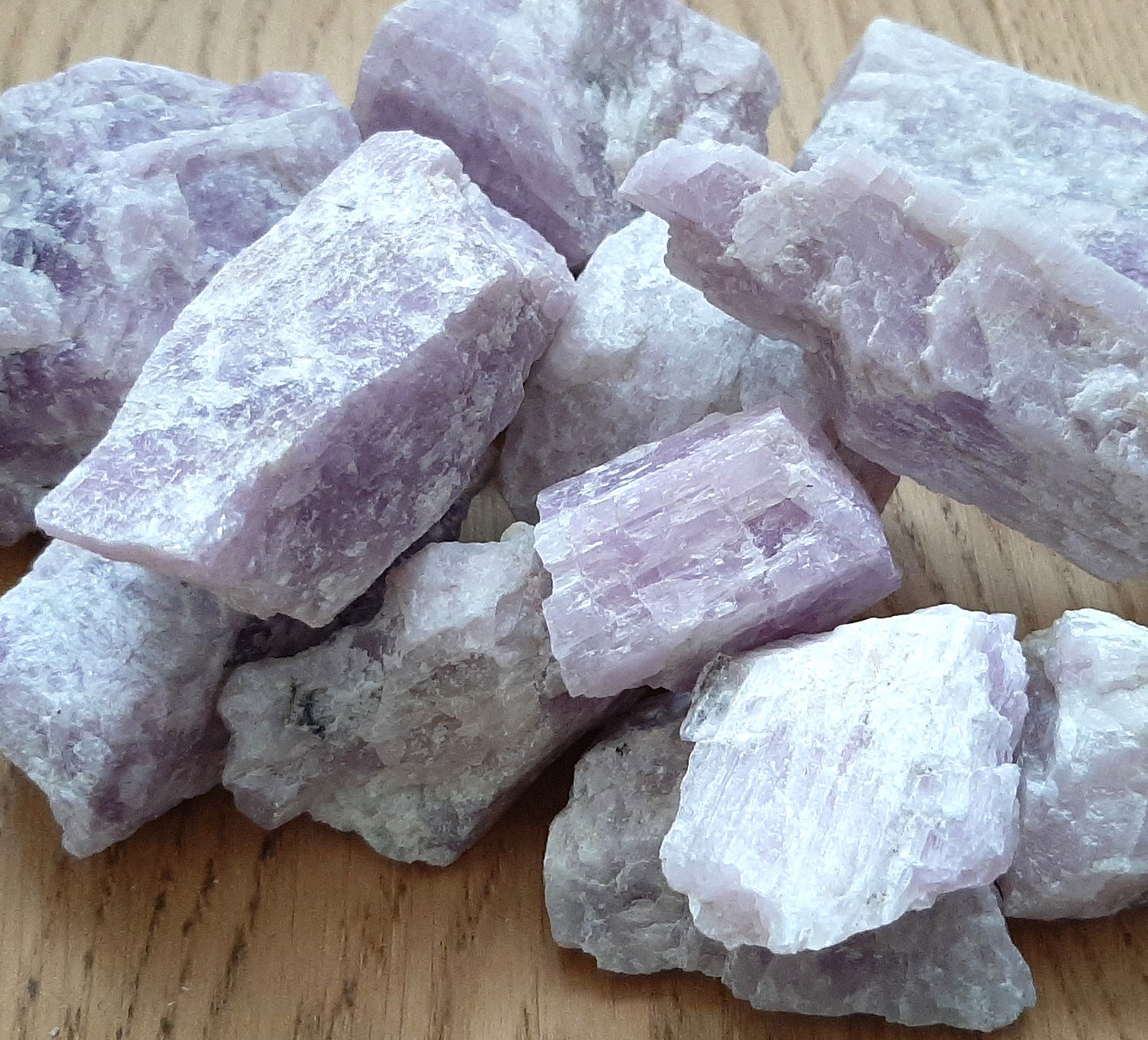 Raw Natural Kunzite Pieces