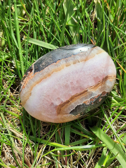 Pink Aragonite Palmstone 6cm