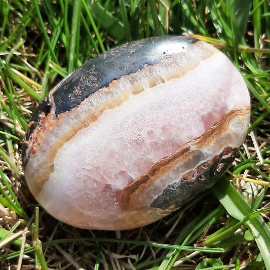 Pink Aragonite Palmstone 6cm