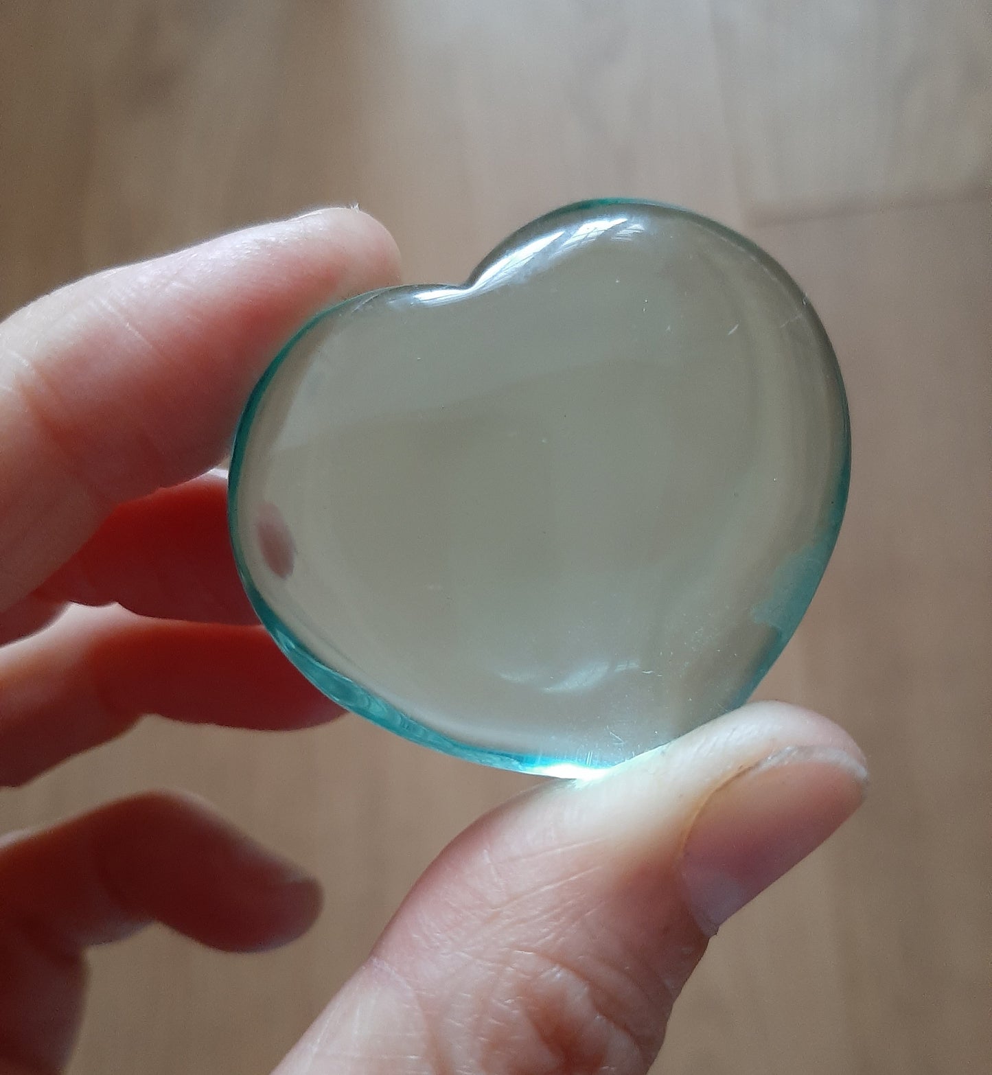 Large heart 4cm Glass Obsidian