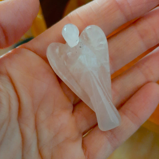 Rose Quartz Gemstone Angel