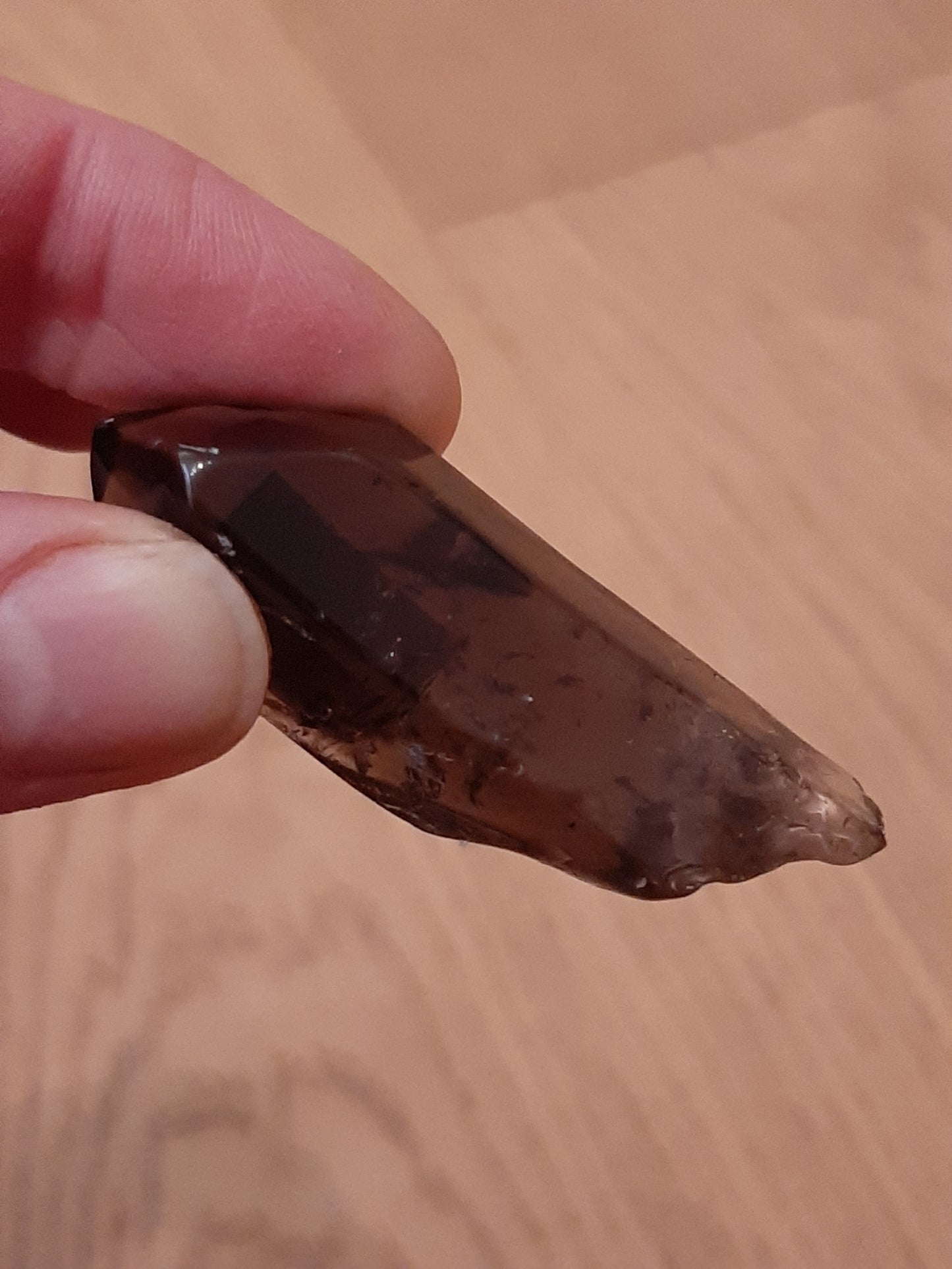 Morion Smokey Quartz Point