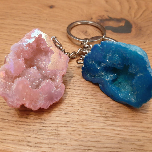 Agate Coloured Keyrings