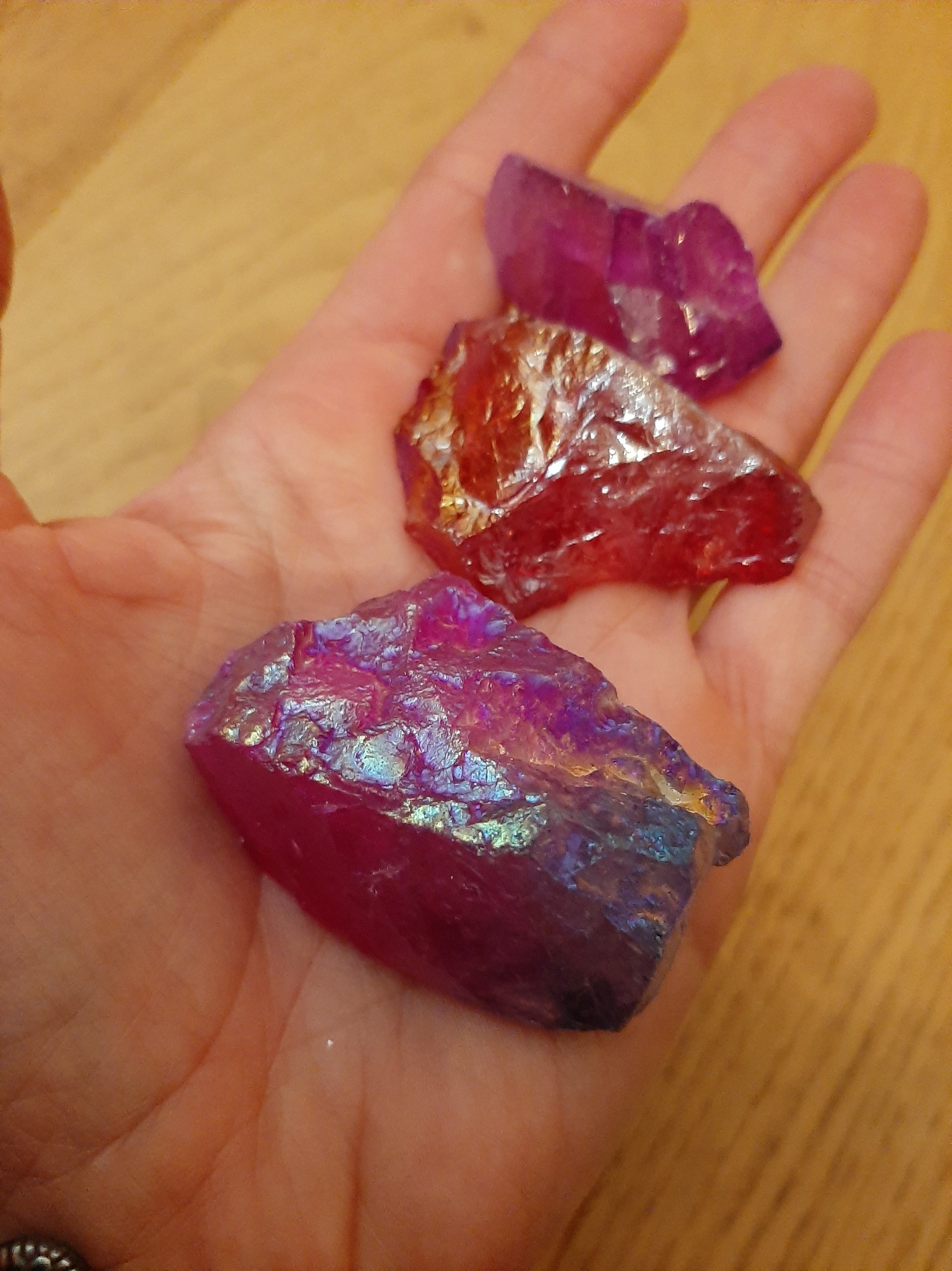 Dragon Rock (Aura Quartz) – Mystical Gems Crystal Shop