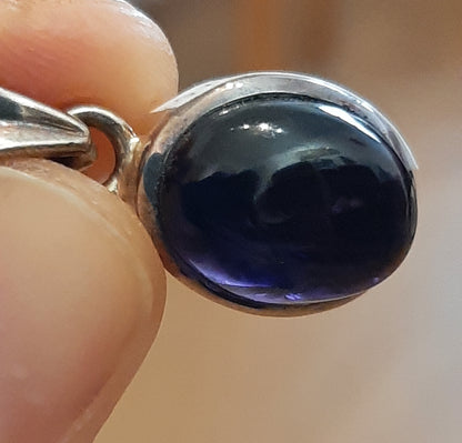 Iolite 925 Silver Pendant