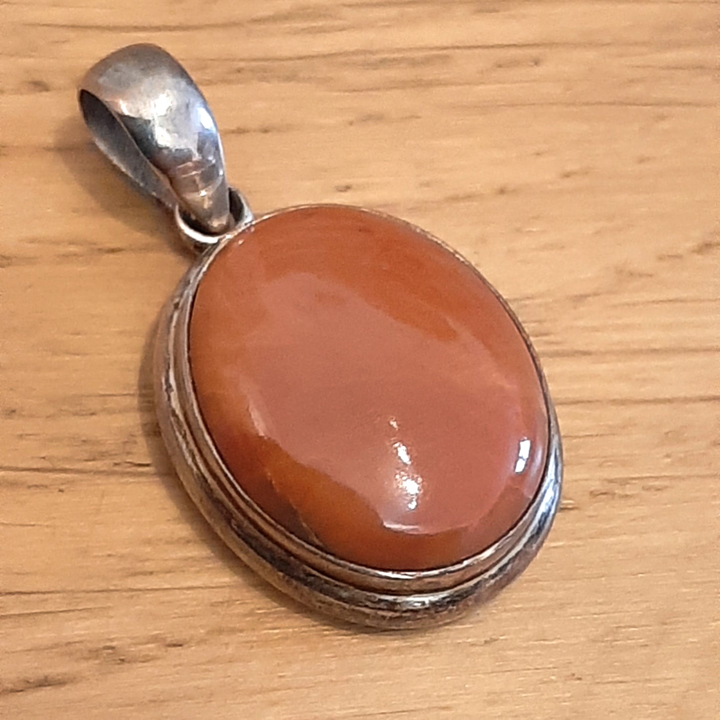 Red Agate 925 Silver Pendant