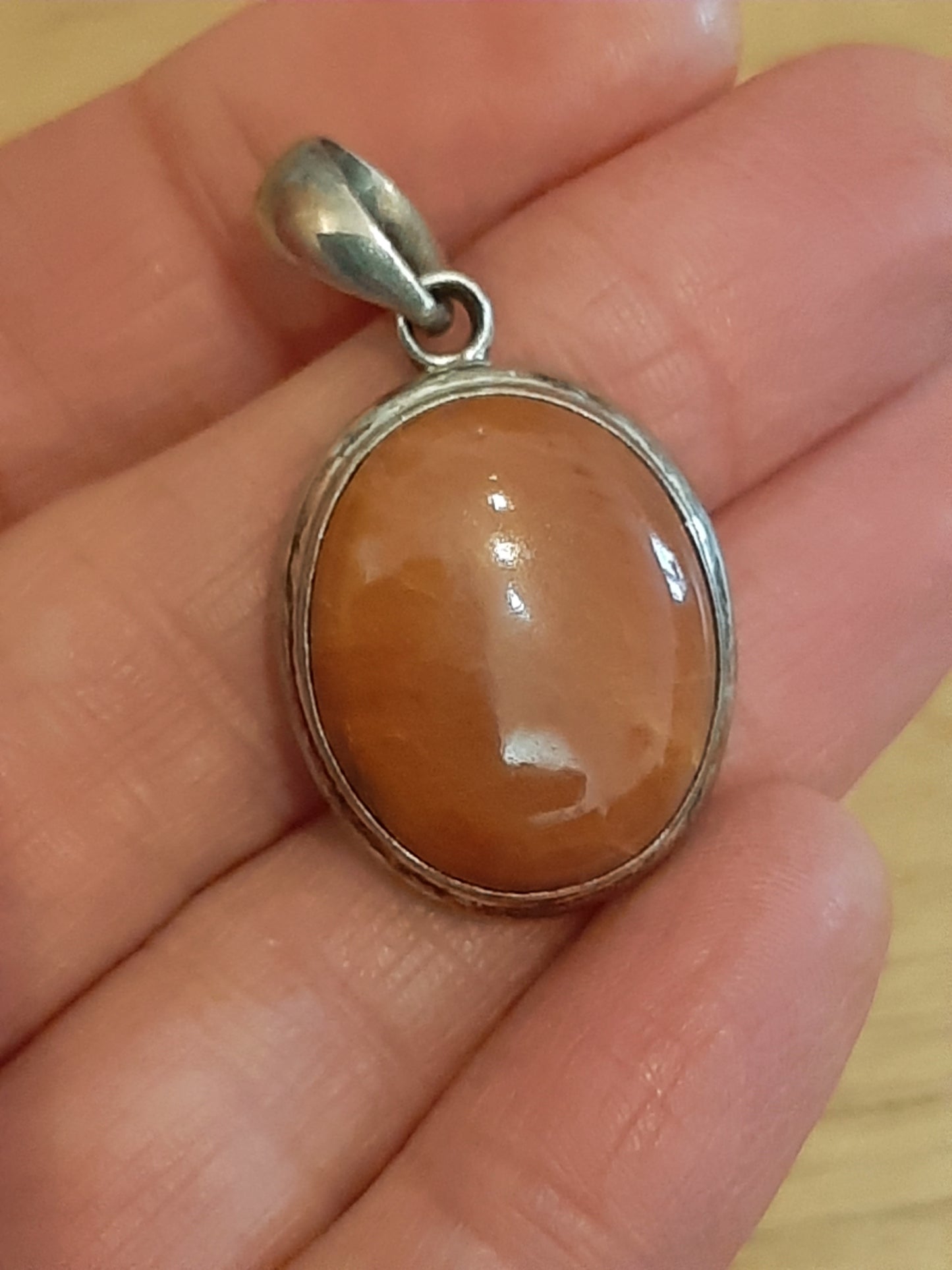 Red Agate 925 Silver Pendant