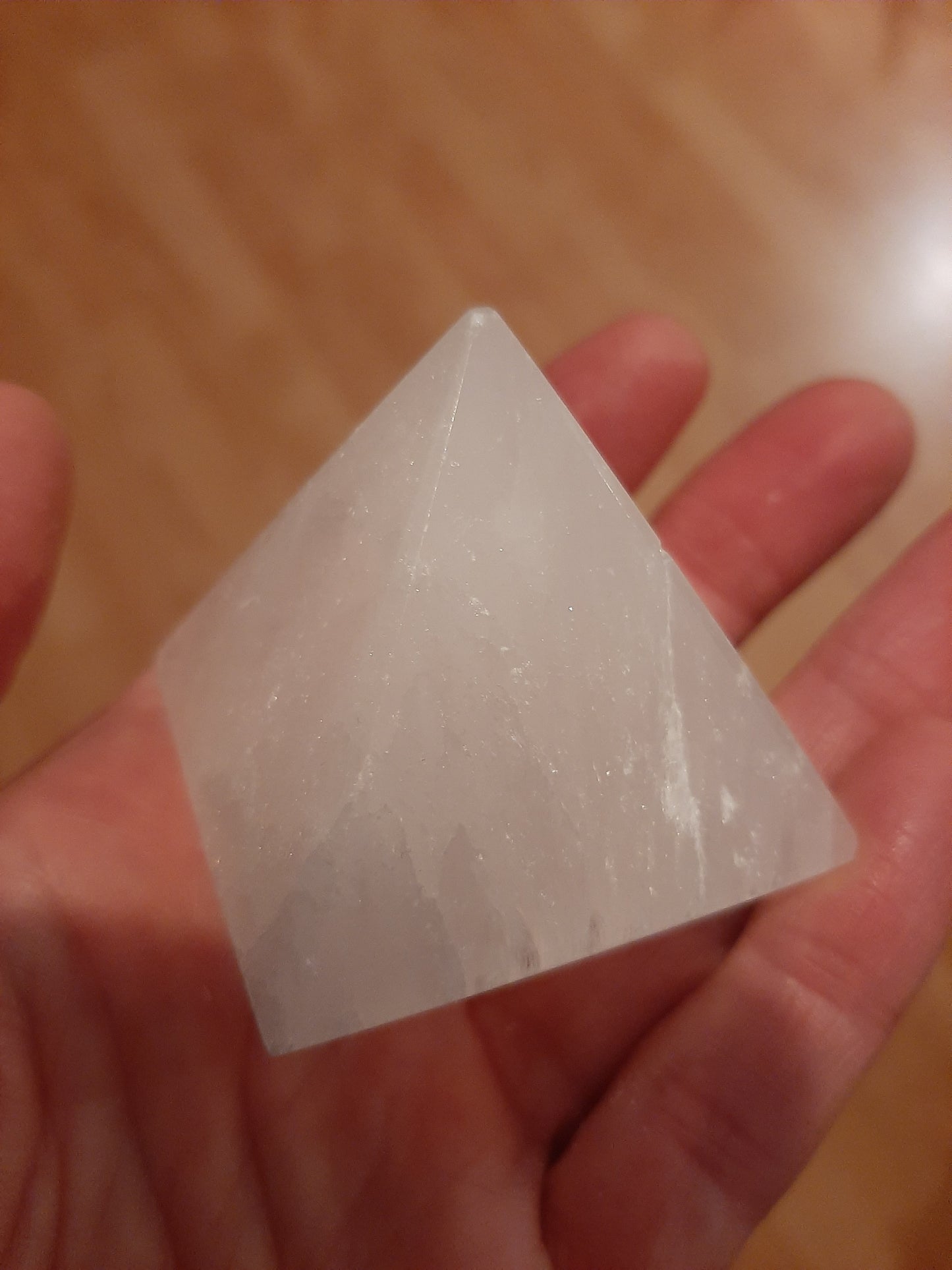 Selenite Pyramid 4.5cm