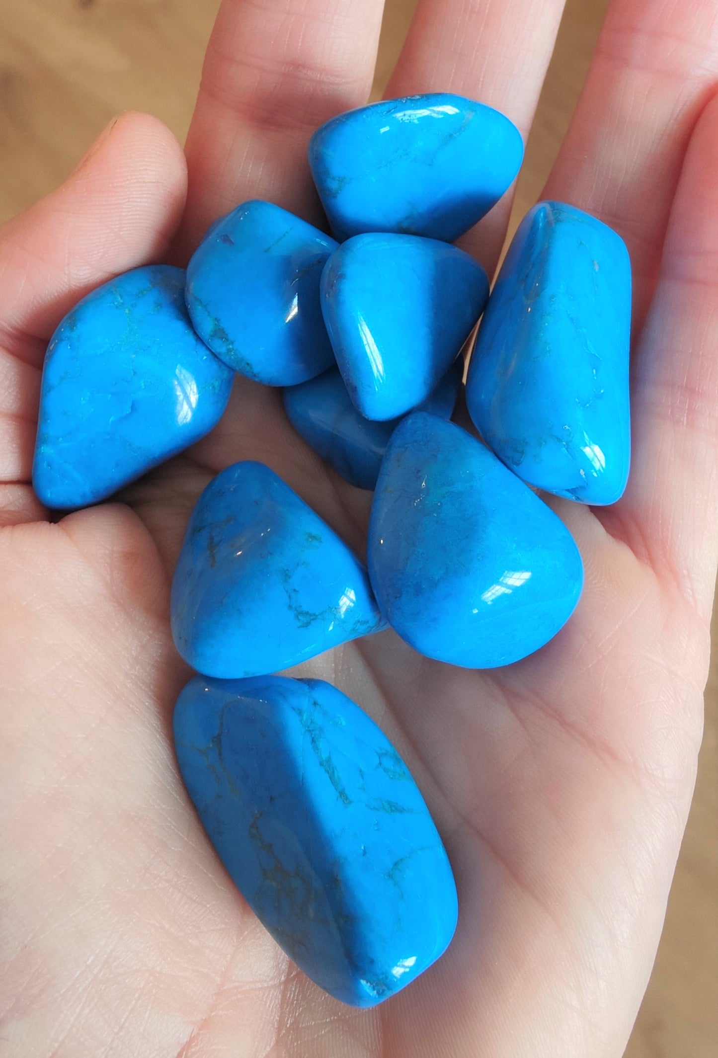 Blue Howlite Tumblestones