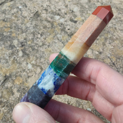 7 Chakra Gemstone Wand