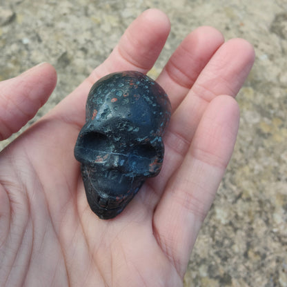 Dragon Stone Jasper Skull - Seconds