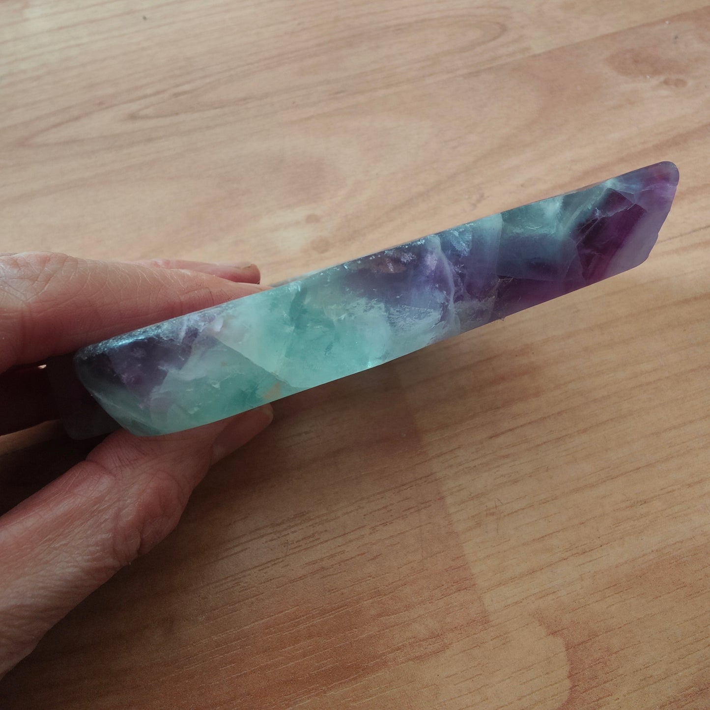 Fluorite Leaf Trinket Dish