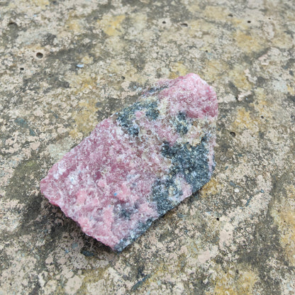 Large natural raw Rhodonite piece