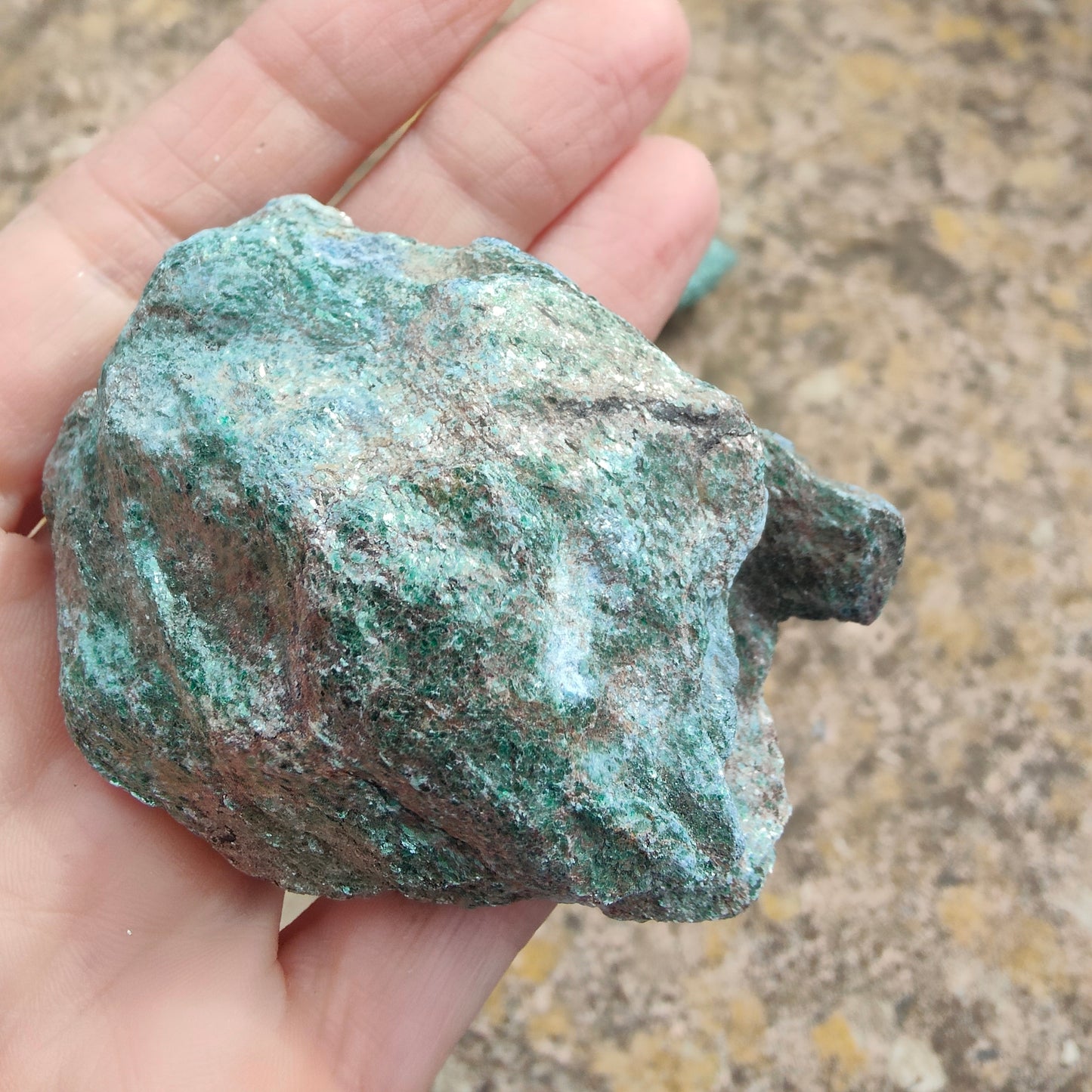 Large natural raw Fuschite