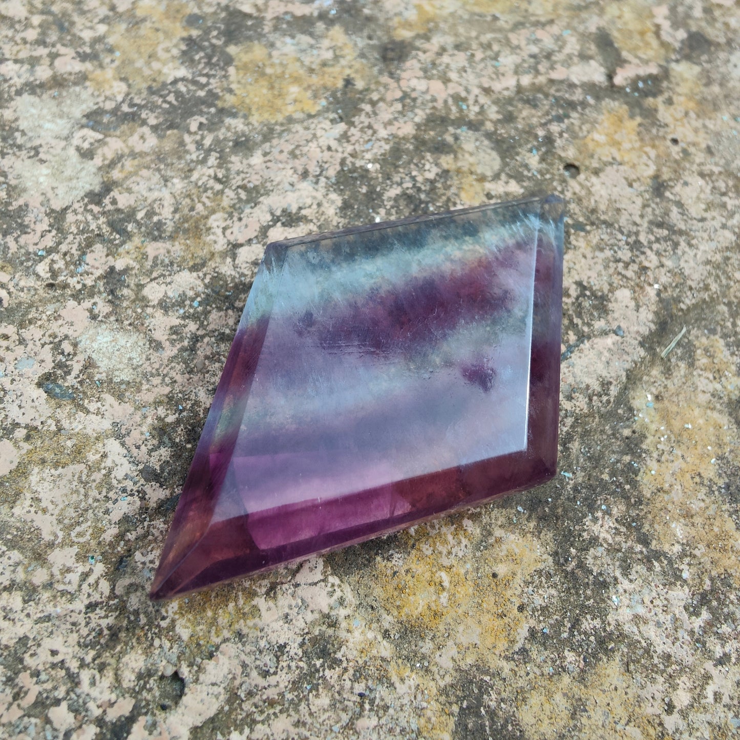 Fluorite Carved Diamond