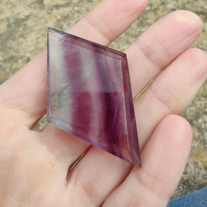 Fluorite Carved Diamond