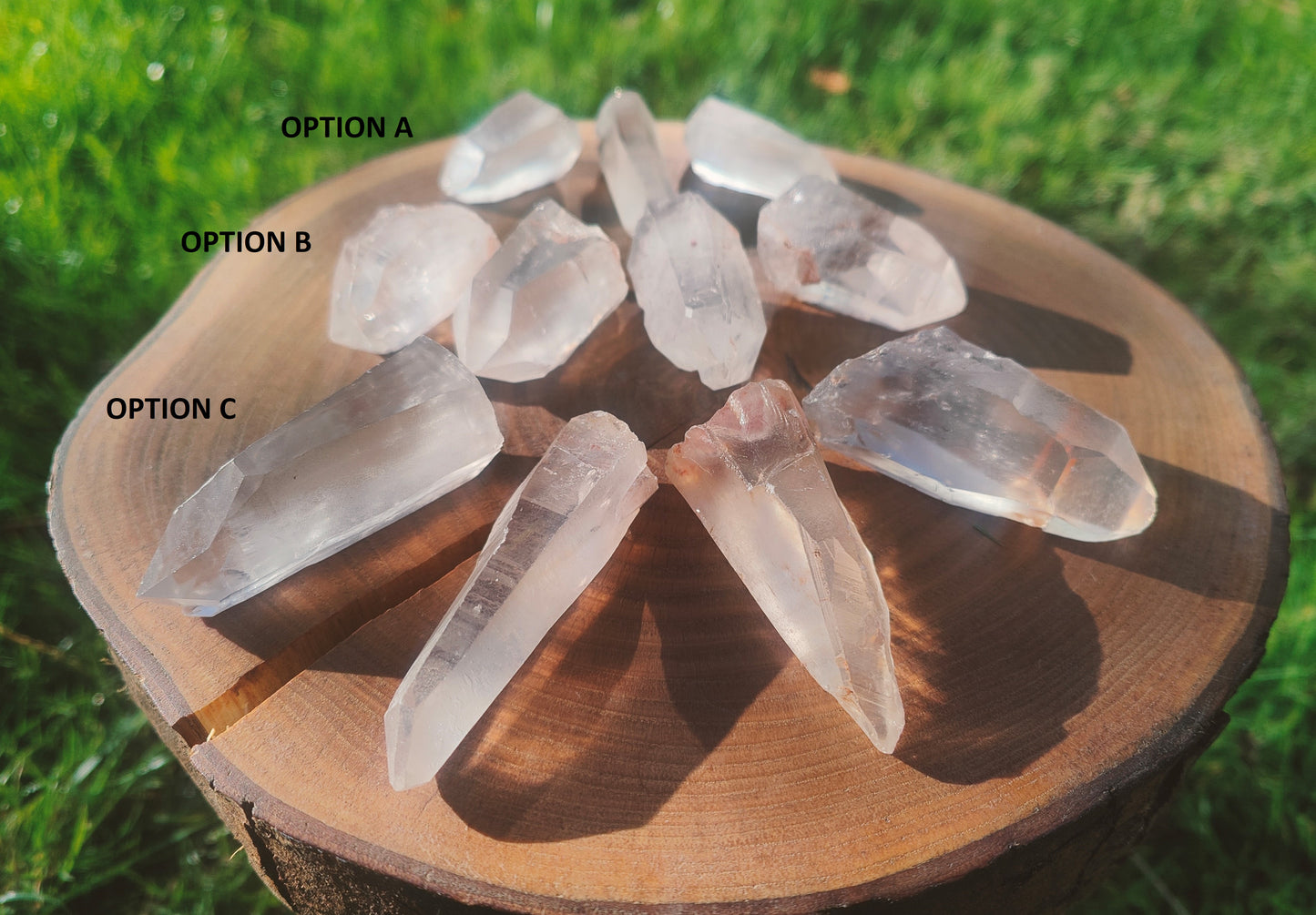 Lemurian Quartz Points  3-7cm