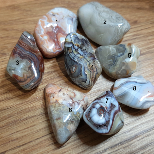 Crazy Lace Agate Tumblestones (M)