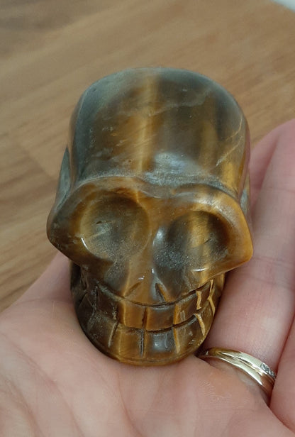 Tigers Eye Crystal Skull