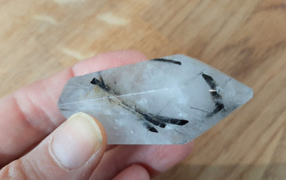 Tourmalinated Quartz Point