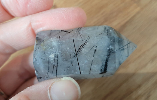 Tourmalinated Quartz Point